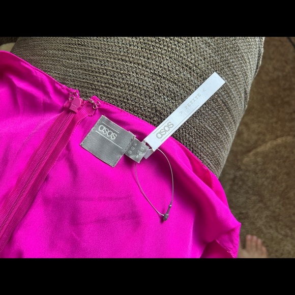 ASOS hot pink midi dress size US 6 (petite) - Picture 5 of 5